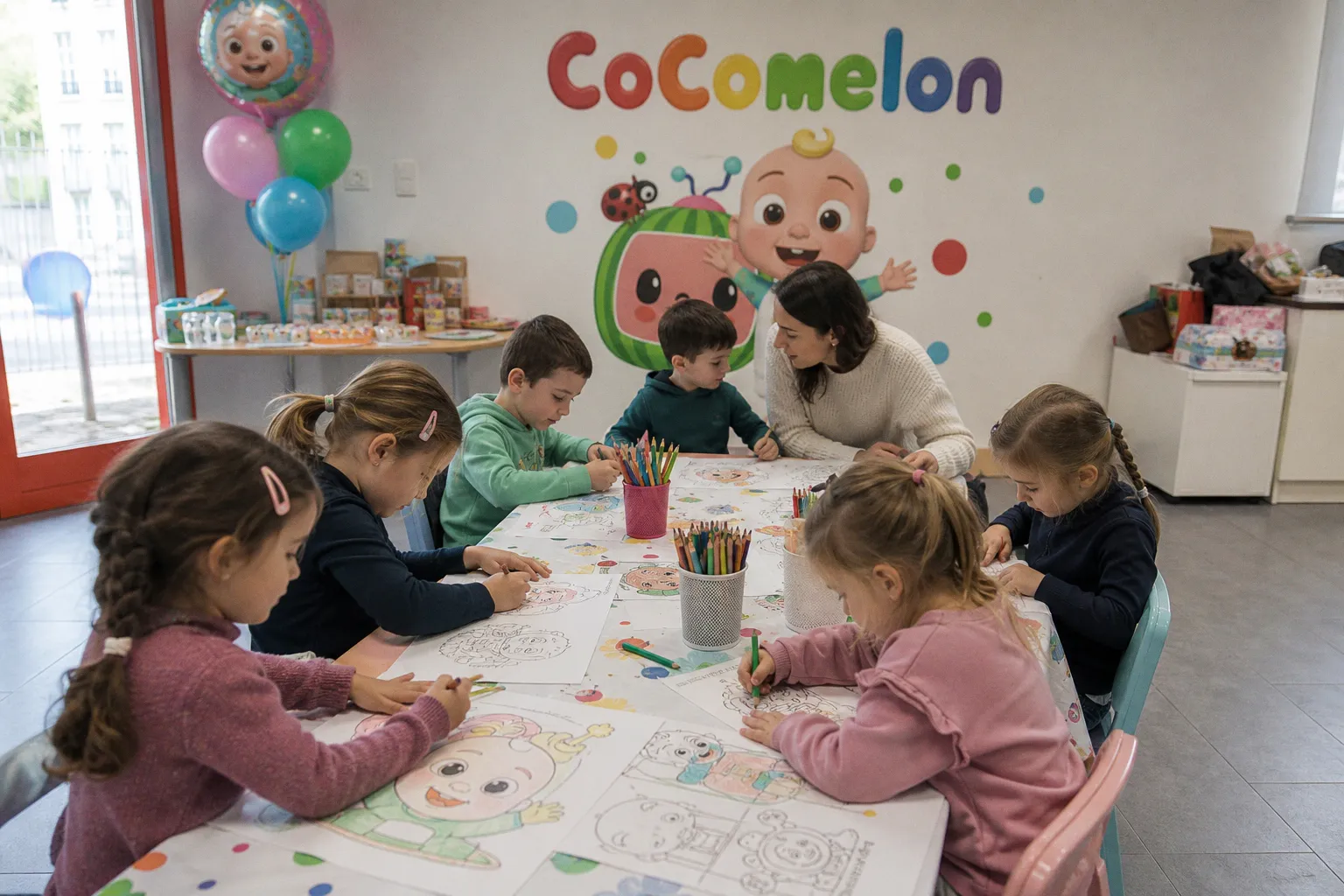 Activités CoComelon : organiser un atelier coloriage pour les enfants