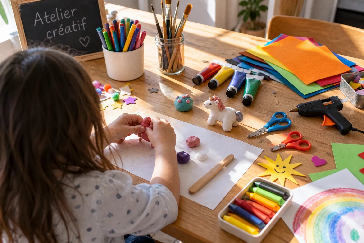 Atelier créatif enfant : le matériel indispensable à préparer
