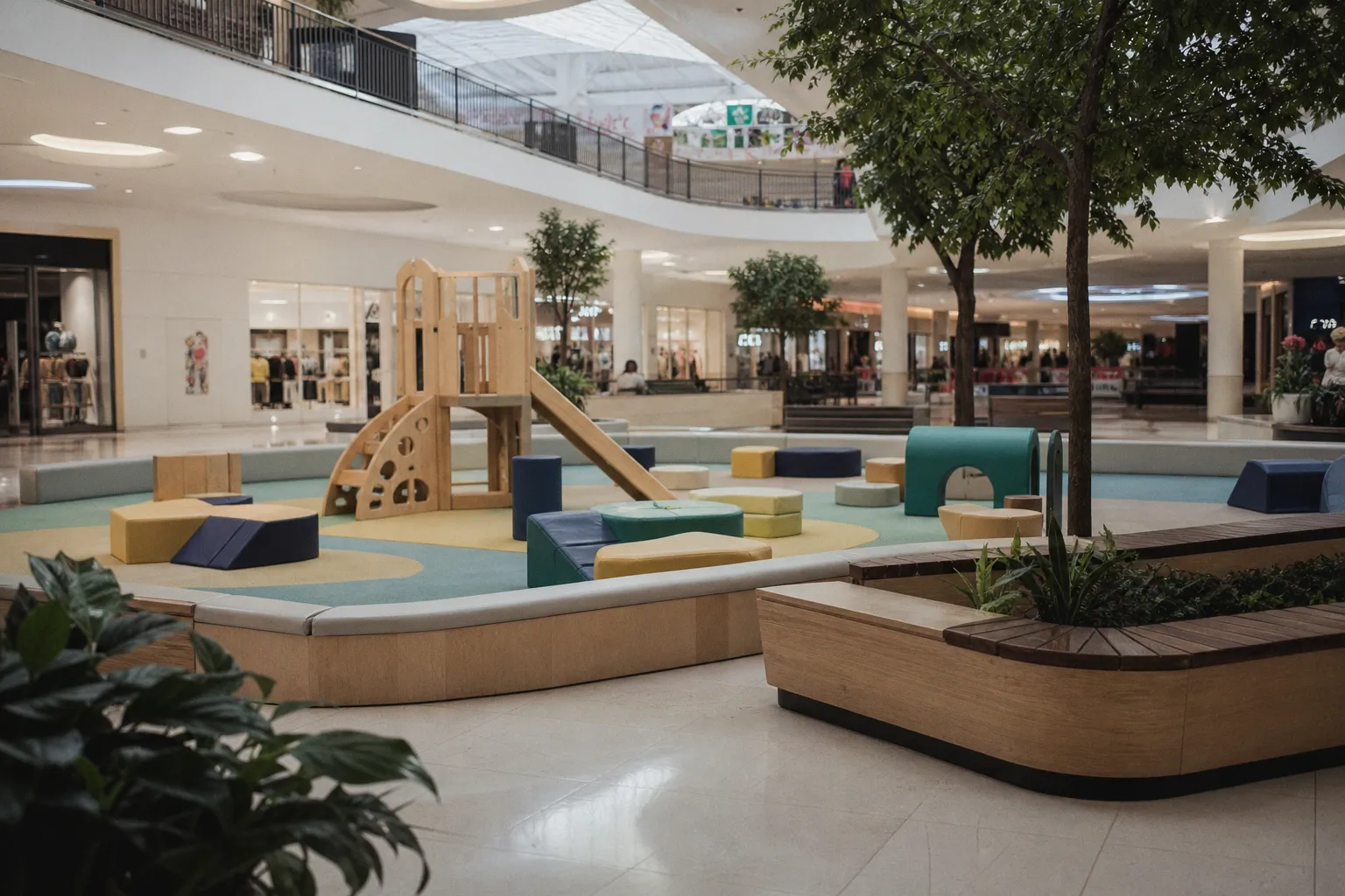Espaces enfants en centre commercial : aménager des animations durables