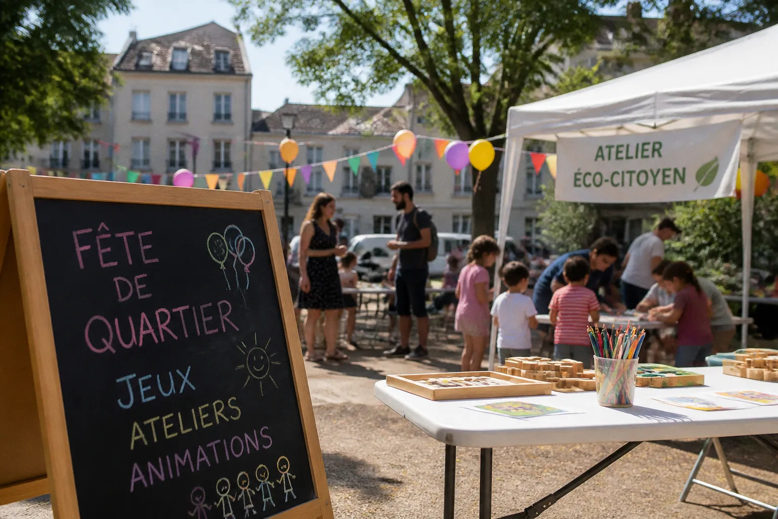 Réussir une fête de quartier à Limoges : allier jeux et pédagogie pour les familles