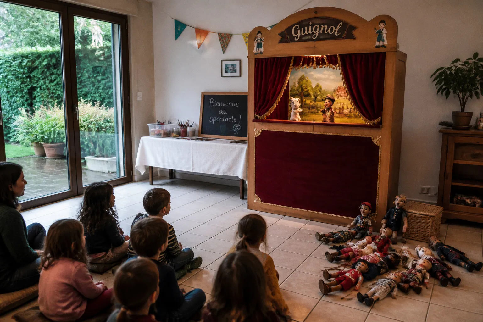 Spectacle de marionnettes chez soi : étapes d'organisation